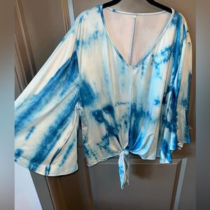 Tie dye with a tie waist